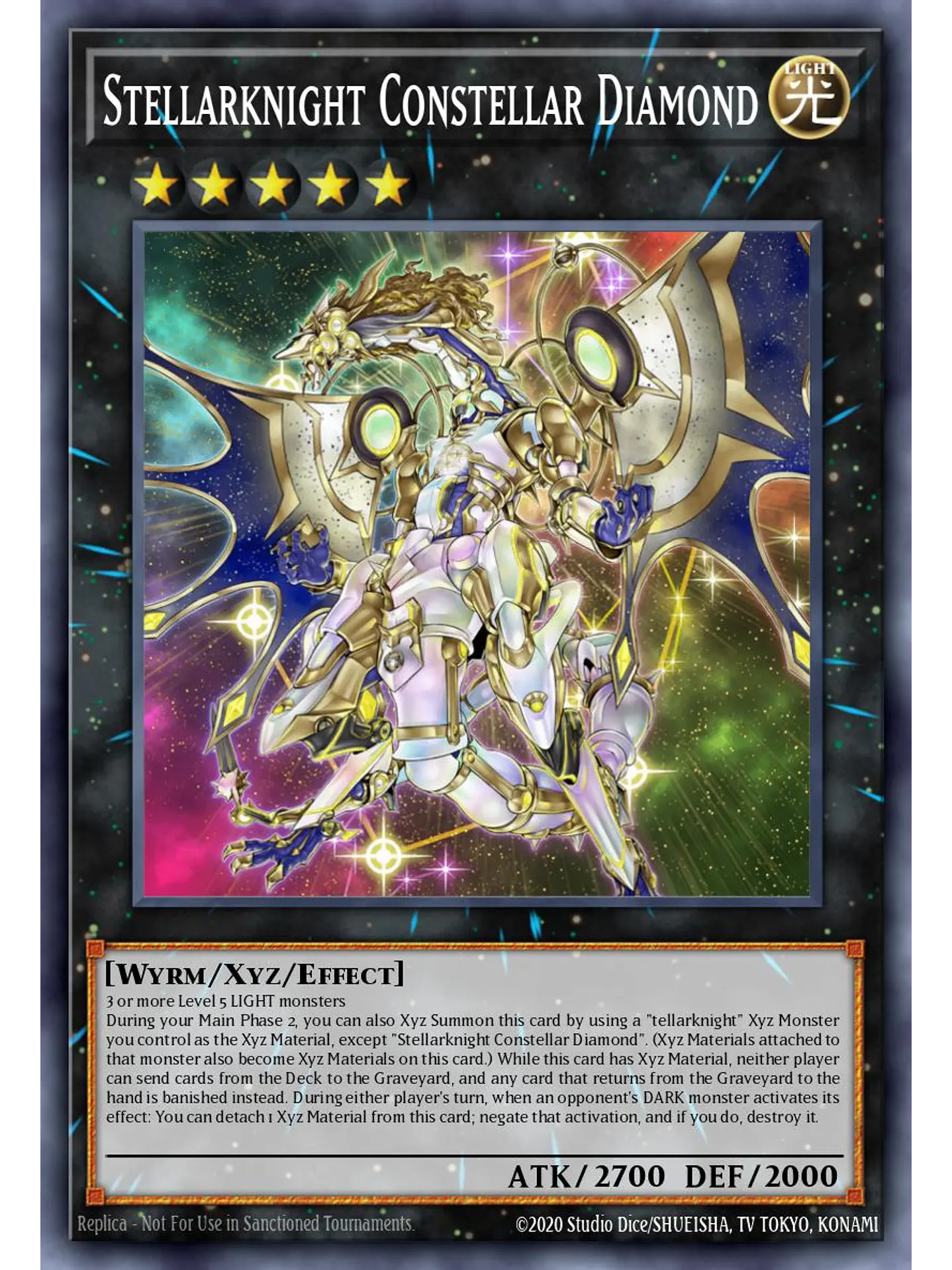 Stellarknight Constellar Diamond - RA04-EN241 - Platinum Secret Rare 1