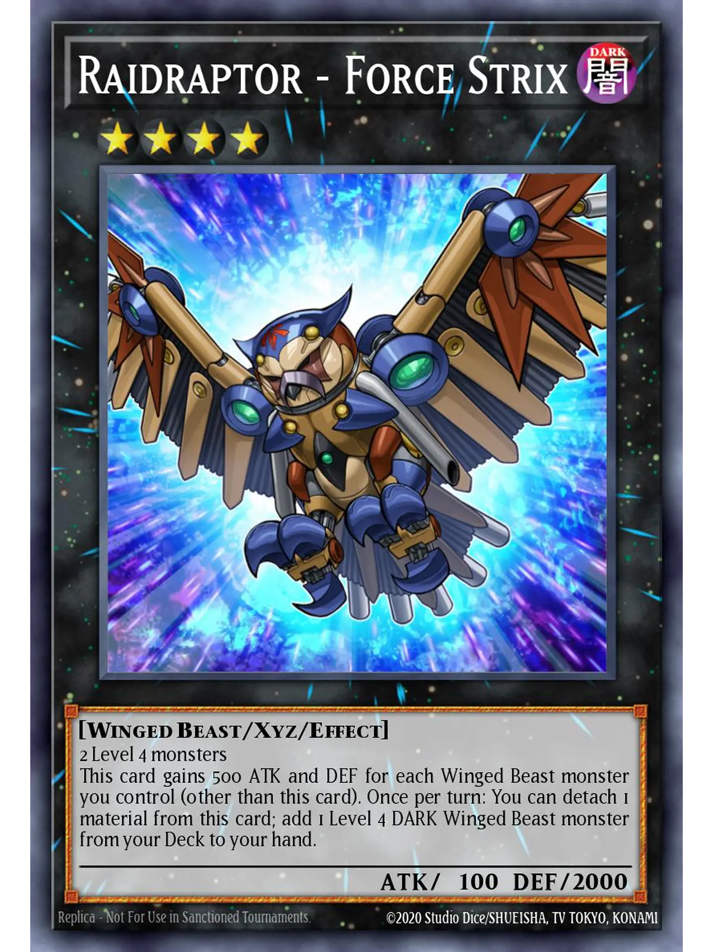 Raidraptor – Force Strix - RA04-EN243 - Platinum Secret Rare 1