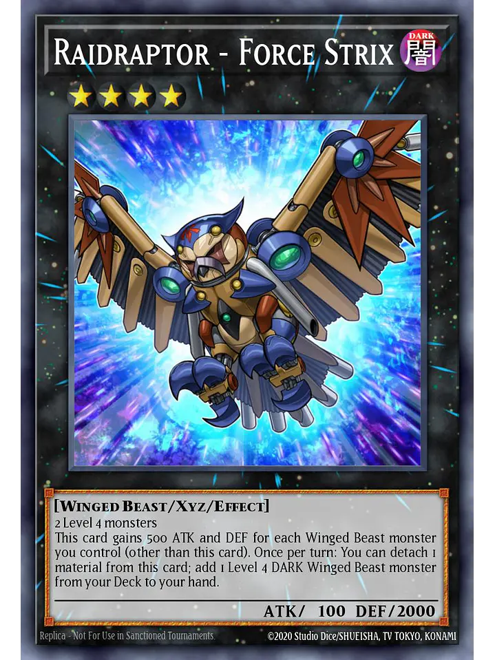 Raidraptor – Force Strix - RA04-EN243 - Platinum Secret Rare 1