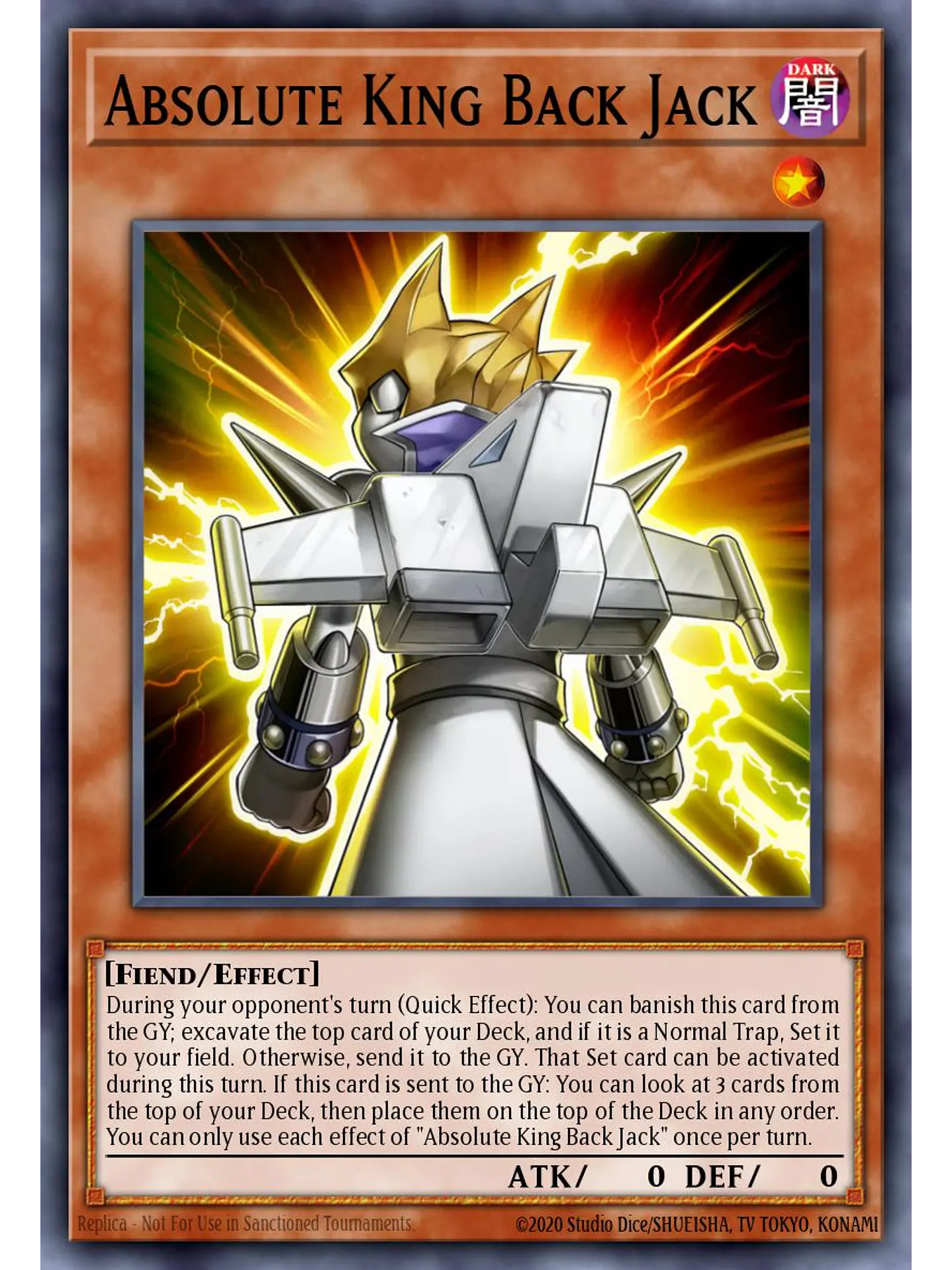 Absolute King Back Jack - RA04-EN244 - Platinum Secret Rare 1