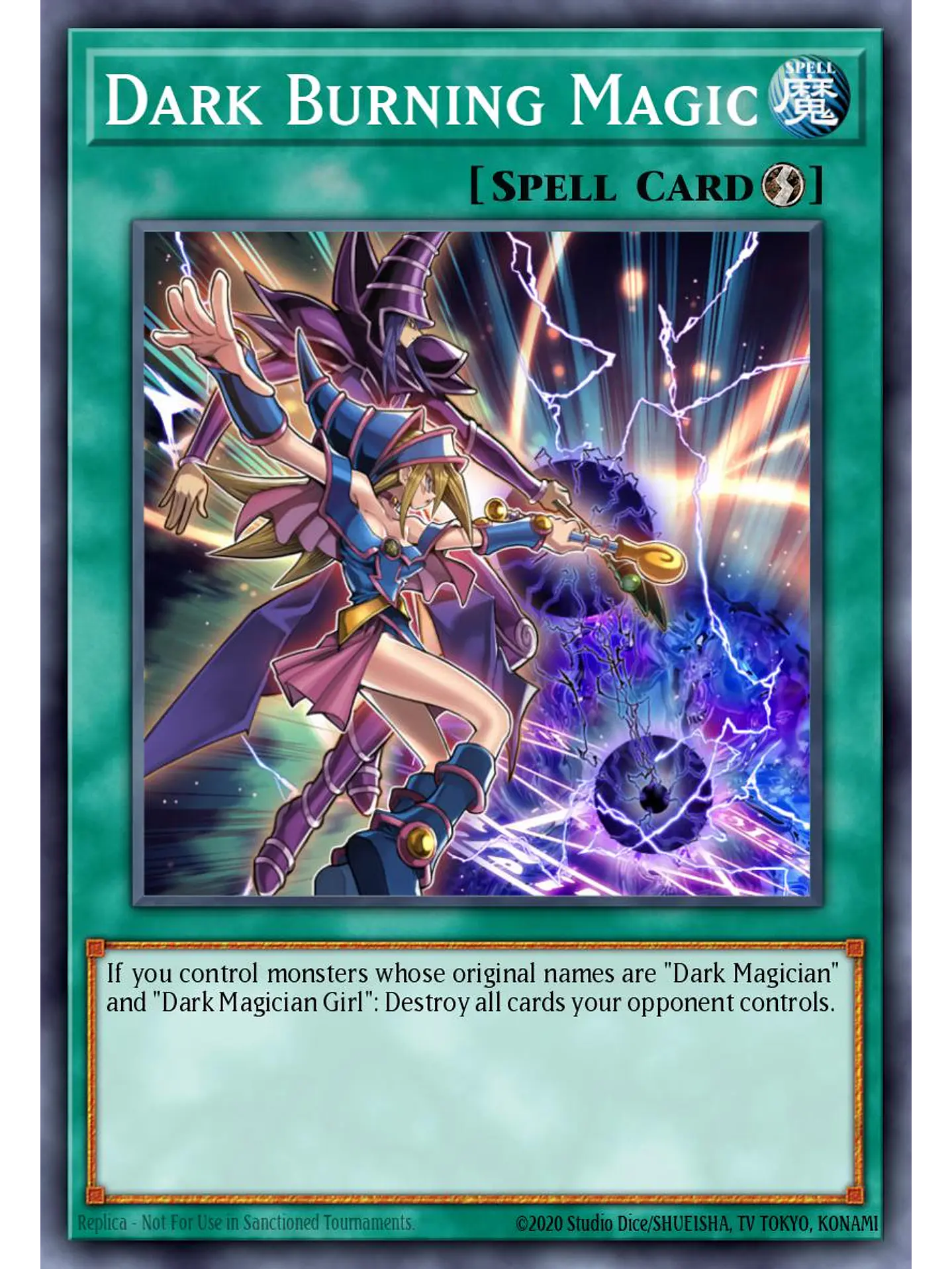 Dark Burning Magic - RA04-EN246 - Platinum Secret Rare 1