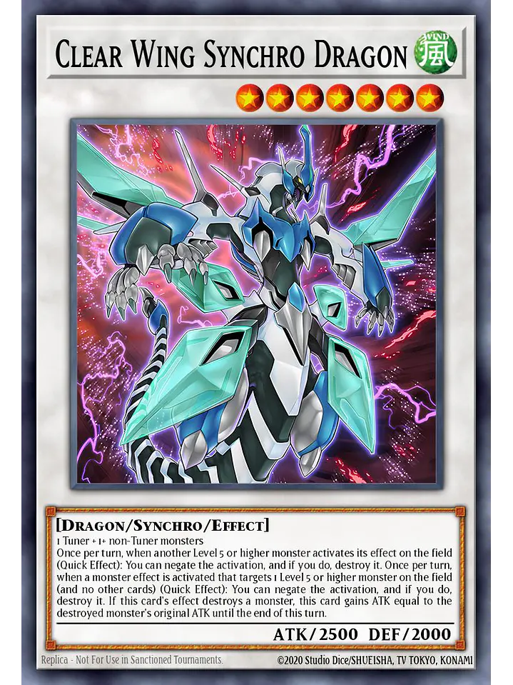 Clear Wing Synchro Dragon - RA04-EN249 - Platinum Secret Rare 1
