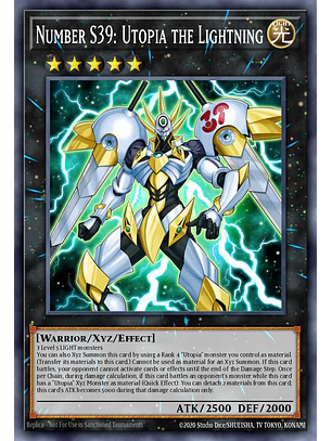 Number S39: Utopia the Lightning - RA04-EN251 - Platinum Secret Rare
