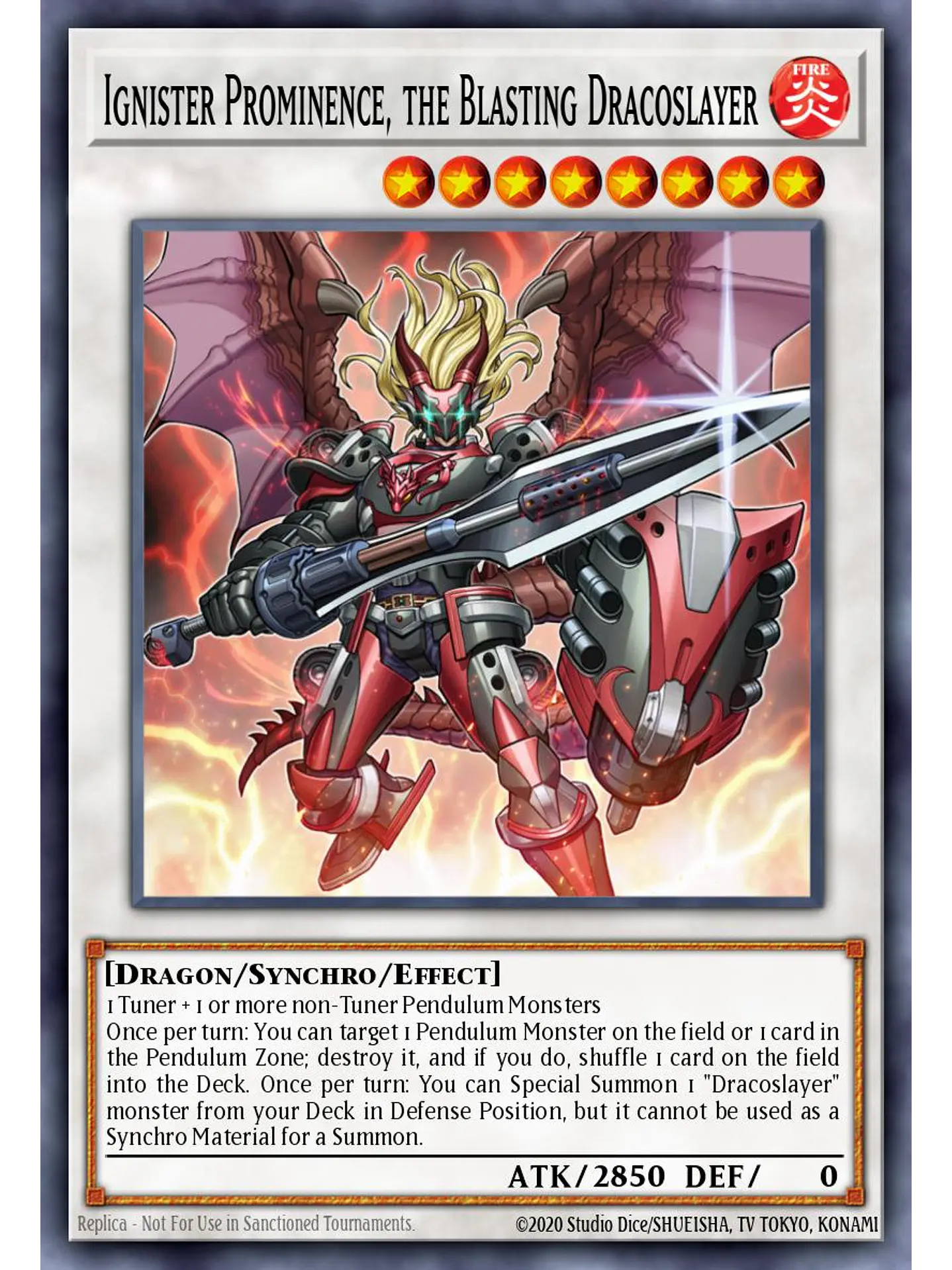 Ignister Prominence, the Blasting Dracoslayer - RA04-EN253 - Platinum Secret Rare 1
