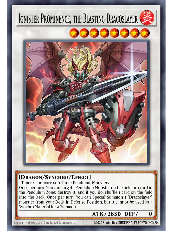 Ignister Prominence, the Blasting Dracoslayer - RA04-EN253 - Platinum Secret Rare 1