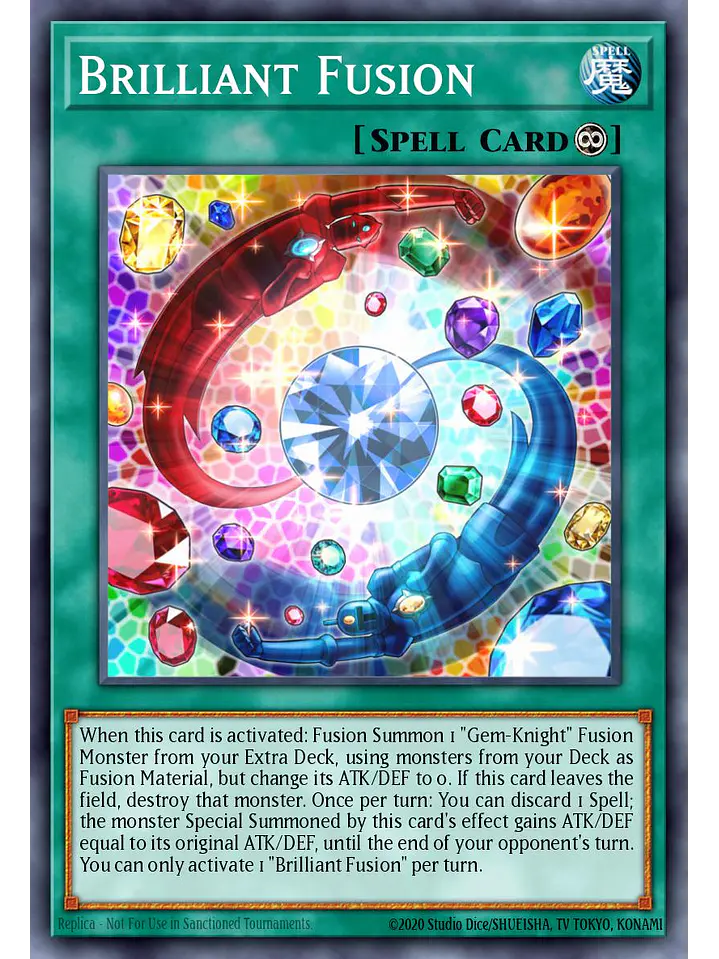 Brilliant Fusion - RA04-EN254 - Platinum Secret Rare 1