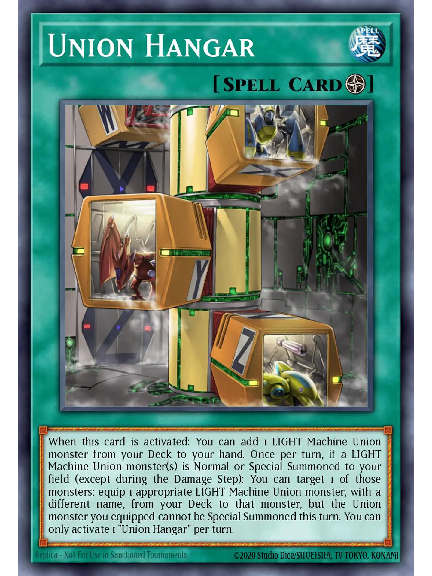 Union Hangar - RA04-EN270 - Platinum Secret Rare 1