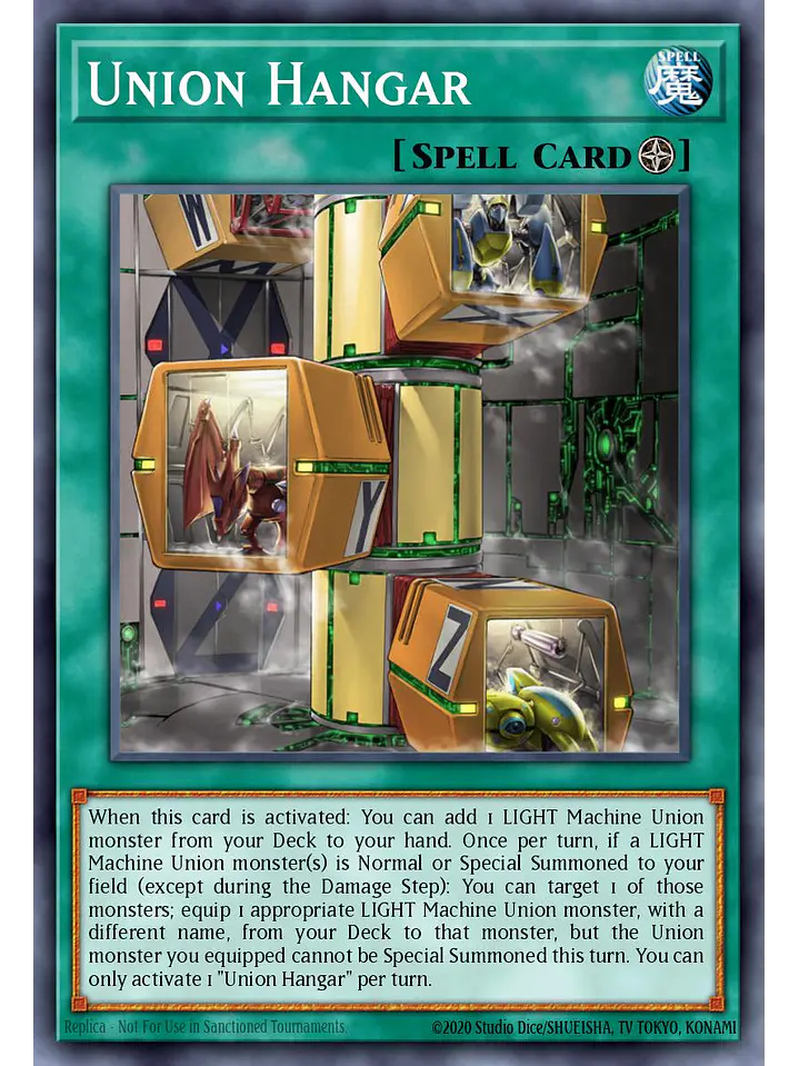 Union Hangar - RA04-EN270 - Platinum Secret Rare 1