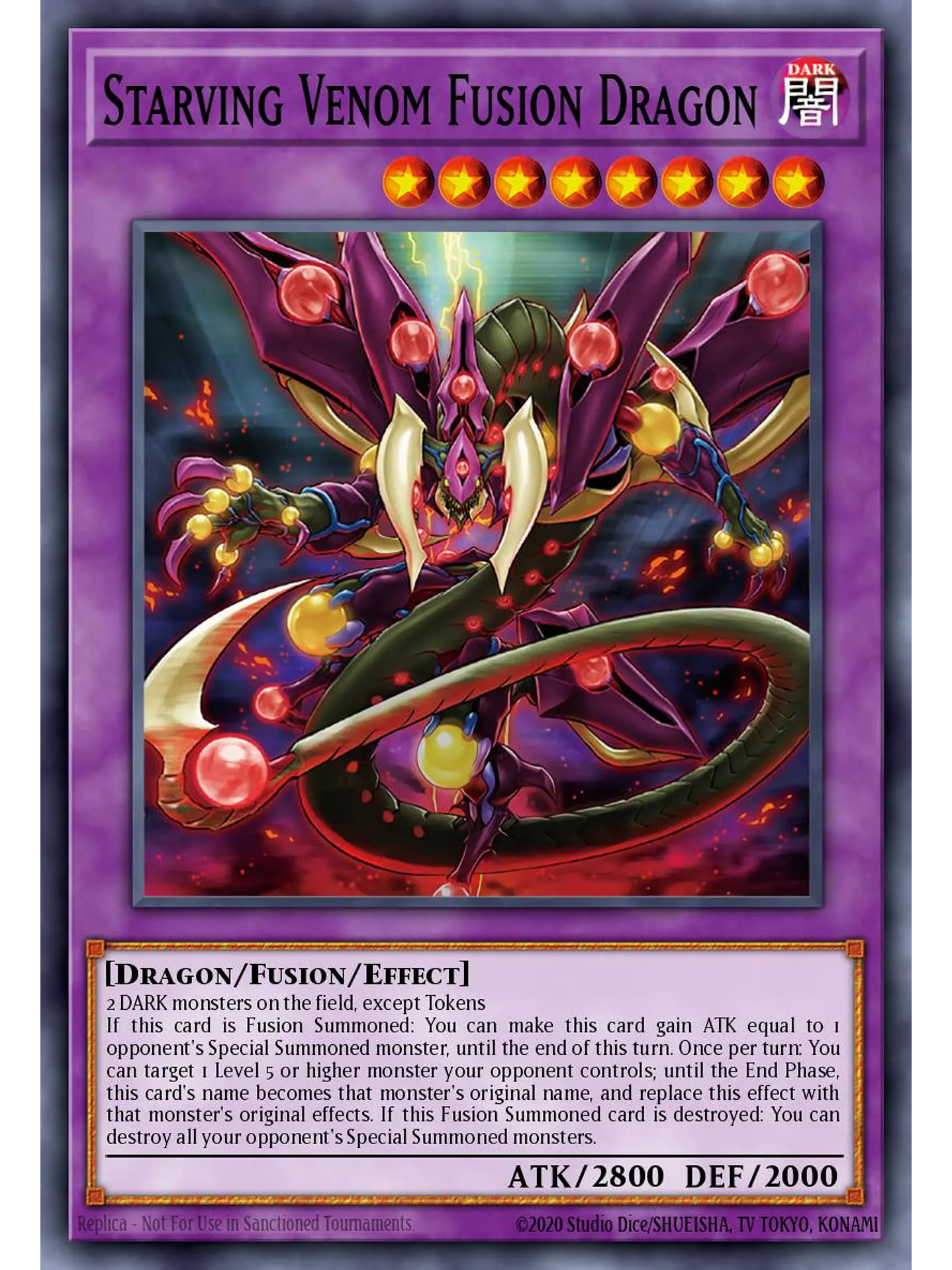 Starving Venom Fusion Dragon - RA04-EN272 - Platinum Secret Rare 1