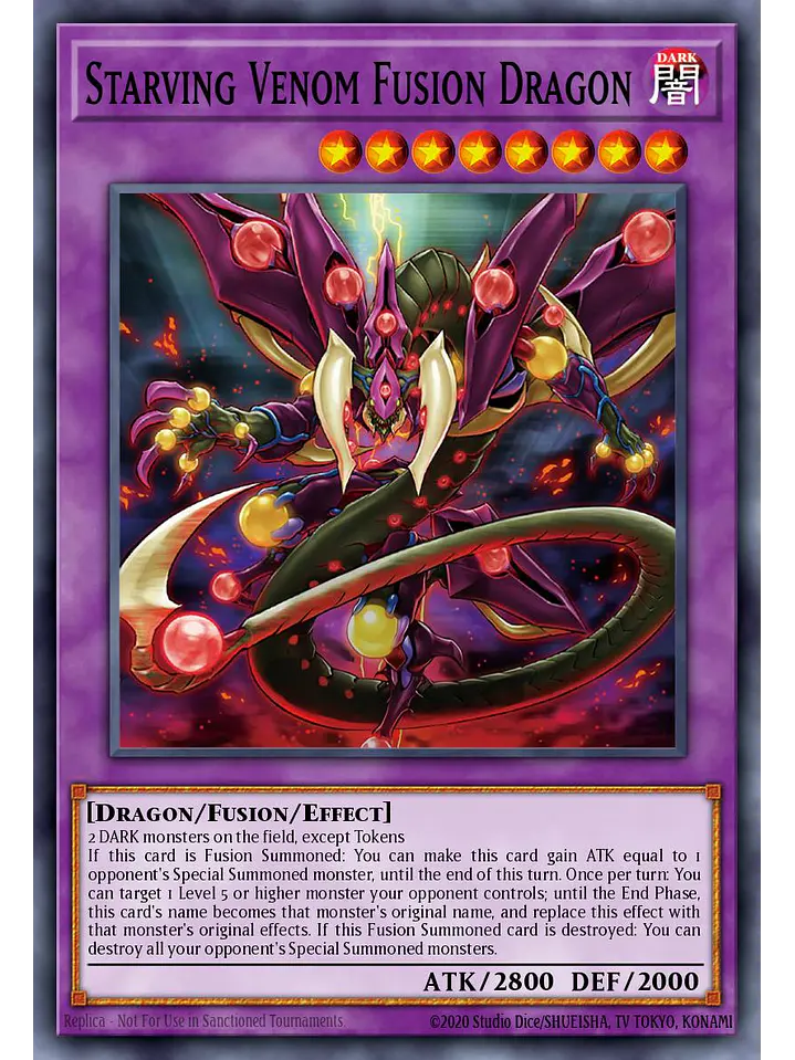 Starving Venom Fusion Dragon - RA04-EN272 - Platinum Secret Rare 1