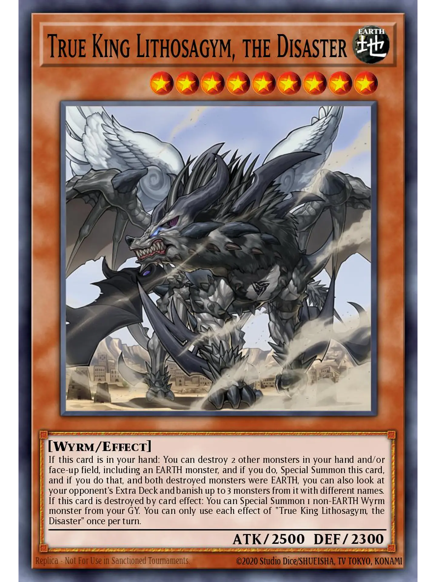 True King Lithosagym, the Disaster - RA04-EN275 - Platinum Secret Rare 1