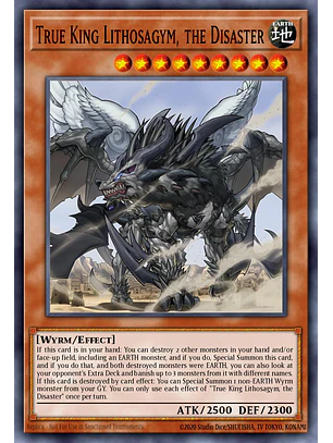 True King Lithosagym, the Disaster - RA04-EN275 - Platinum Secret Rare