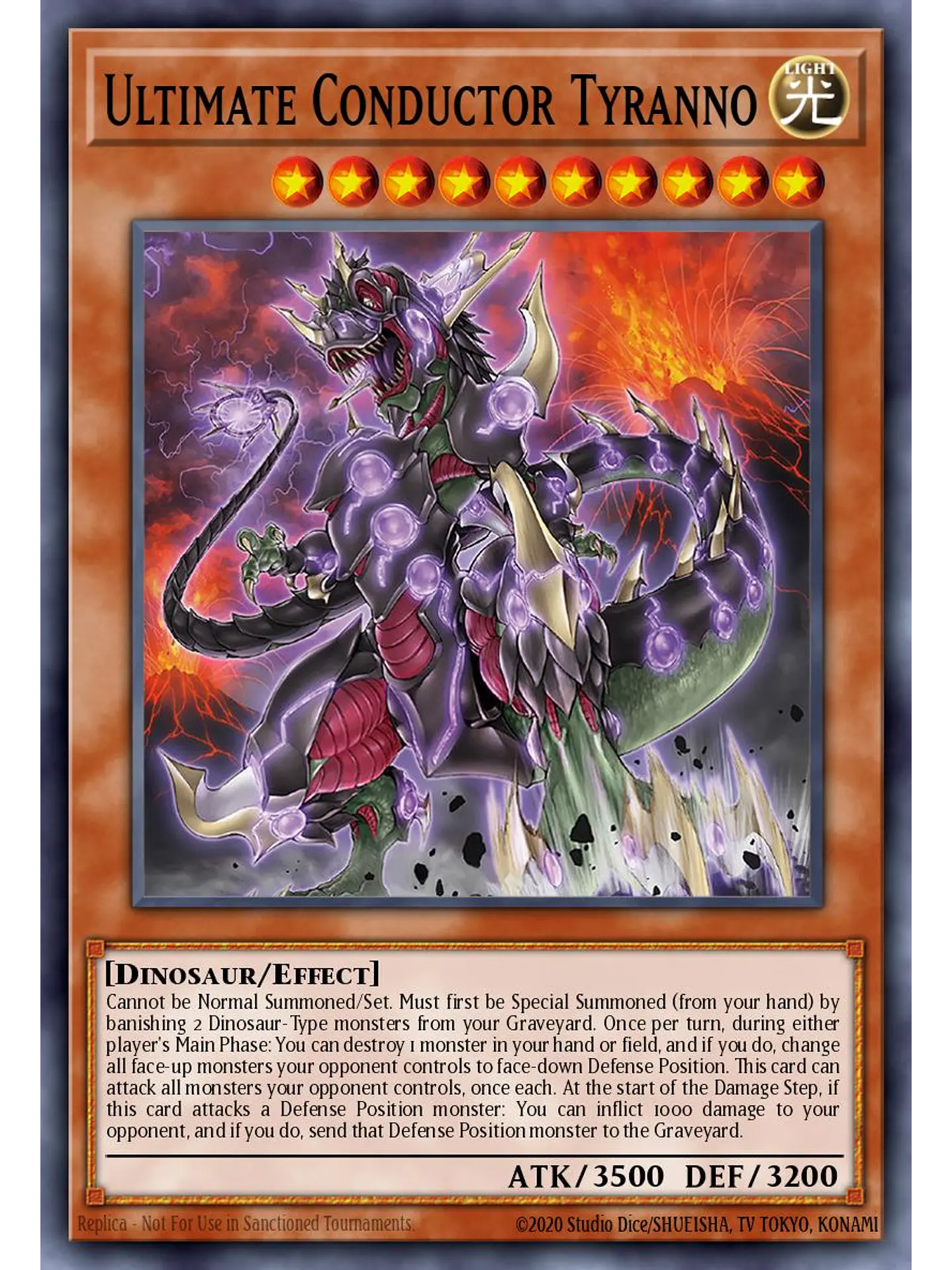 Ultimate Conductor Tyranno - RA04-EN287 - Platinum Secret Rare 1