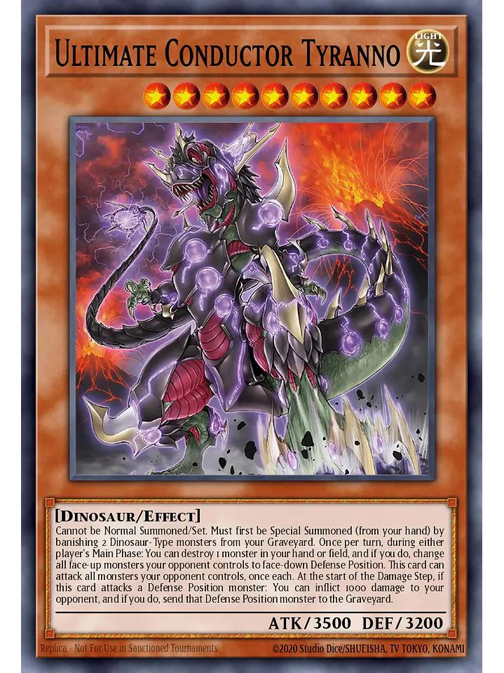 Ultimate Conductor Tyranno - RA04-EN287 - Platinum Secret Rare 1