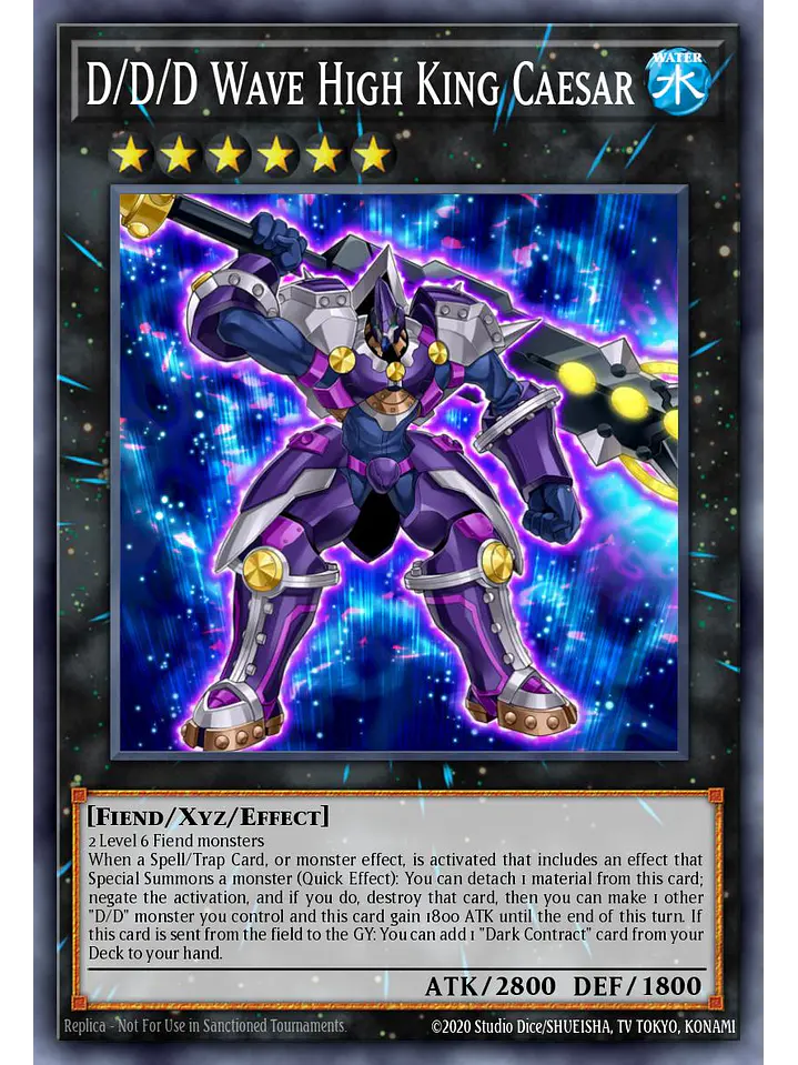 D/D/D Wave High King Caesar - RA04-EN290 - Platinum Secret Rare 1