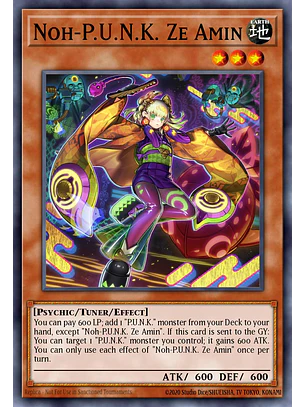 Noh-P.U.N.K. Ze Amin - RA04-EN293 - Platinum Secret Rare
