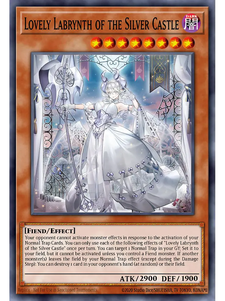 Lovely Labrynth of the Silver Castle - RA04-EN295 - Platinum Secret Rare 1