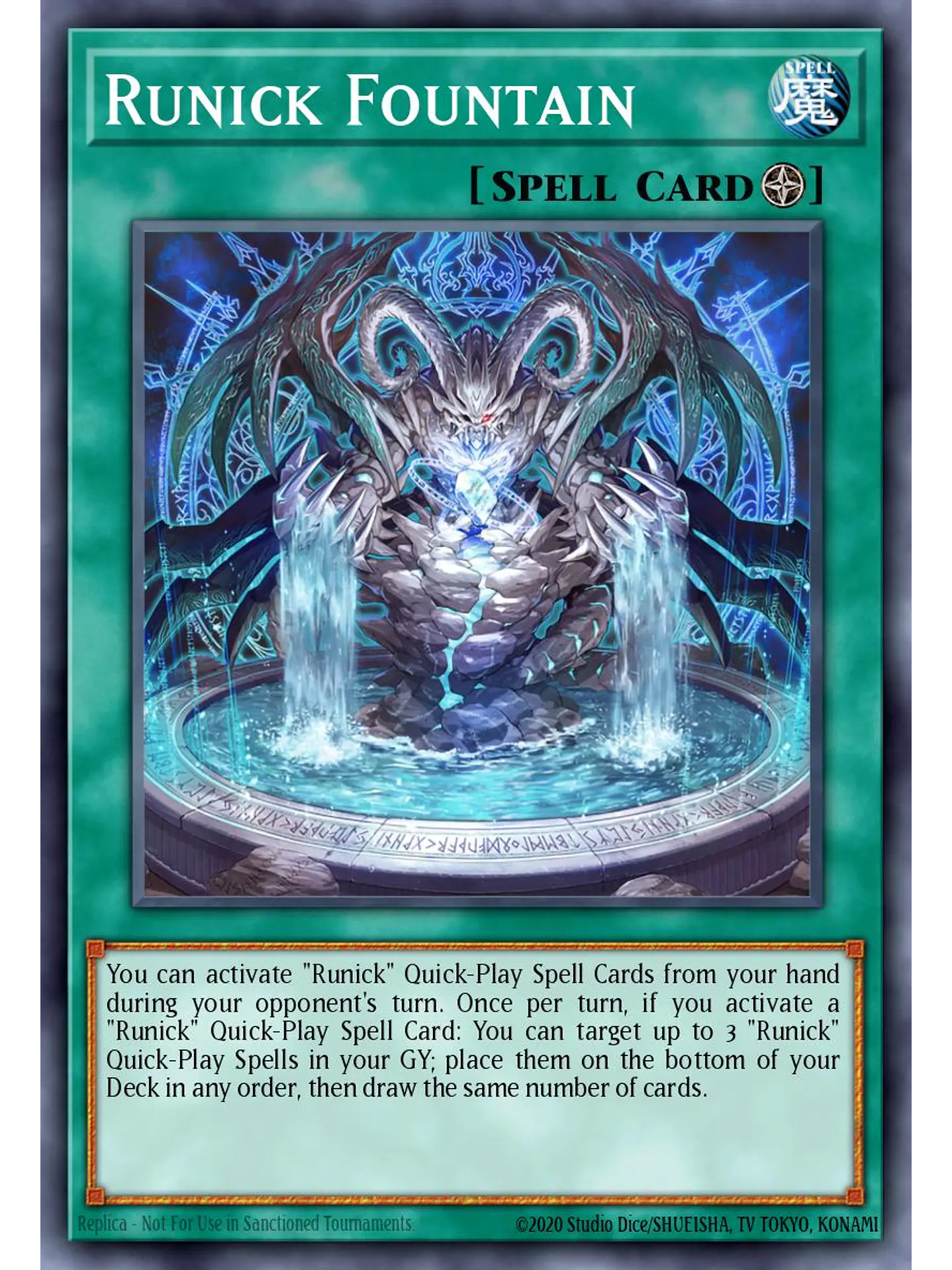 Runick Fountain - RA04-EN296 - Platinum Secret Rare 1