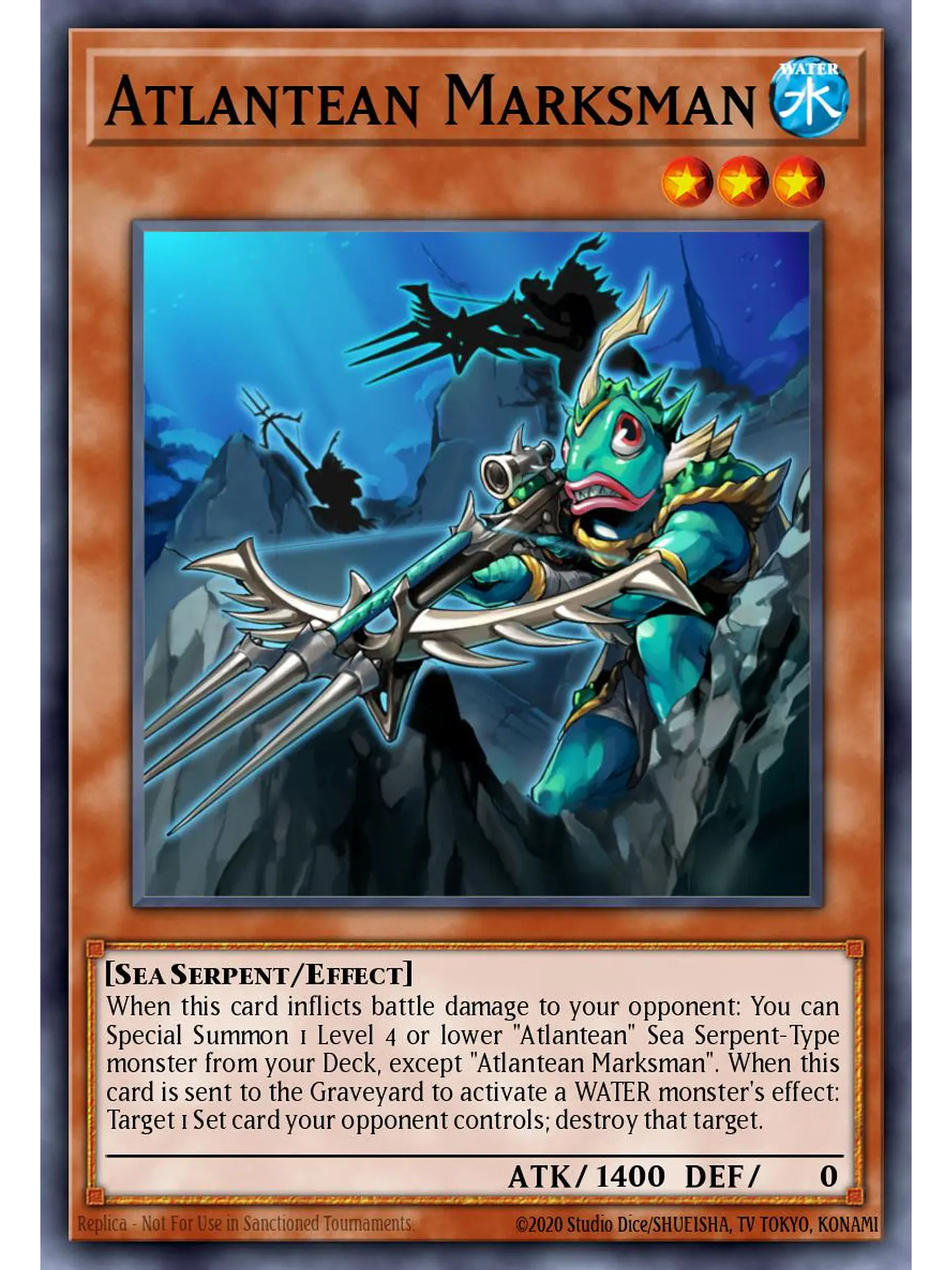 Atlantean Marksman - RA04-EN009 - Quarter Century Secret Rare 1