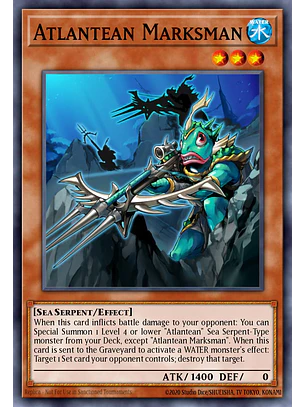 Atlantean Marksman - RA04-EN009 - Quarter Century Secret Rare