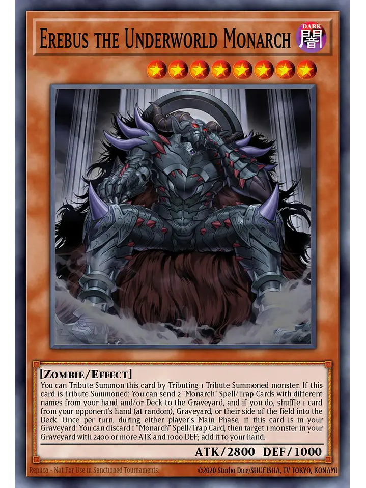Erebus the Underworld Monarch - RA04-EN019 - Quarter Century Secret Rare 1
