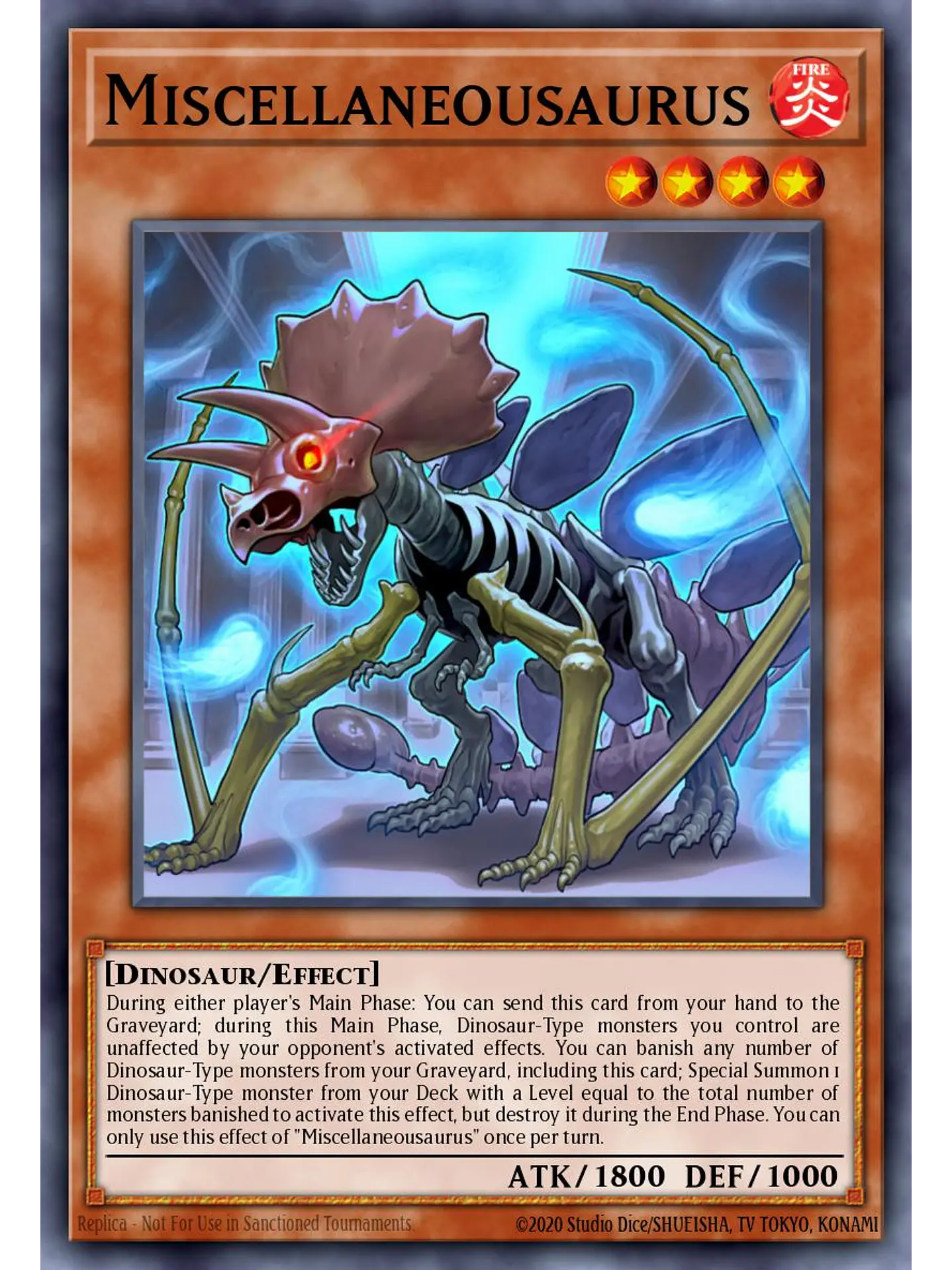 Miscellaneousaurus - RA04-EN022 - Quarter Century Secret Rare 1