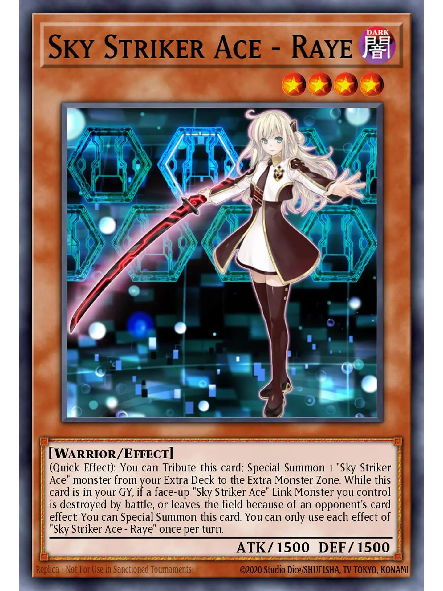 Sky Striker Ace – Raye - RA04-EN026 - Quarter Century Secret Rare 1