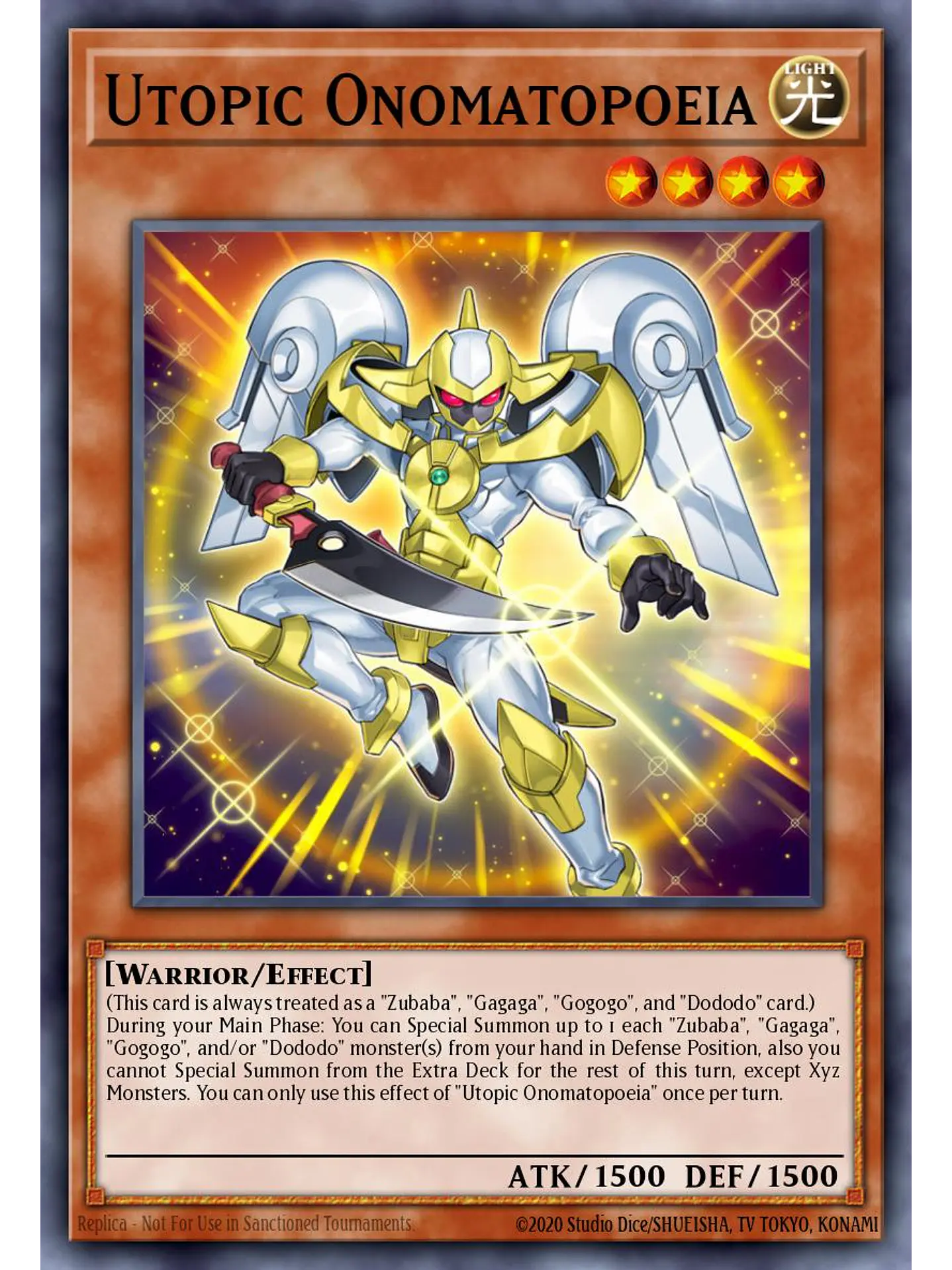 Utopic Onomatopoeia - RA04-EN028 - Quarter Century Secret Rare 1