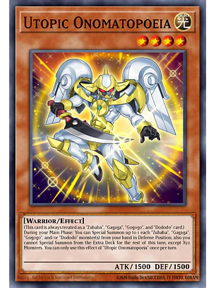 Utopic Onomatopoeia - RA04-EN028 - Quarter Century Secret Rare