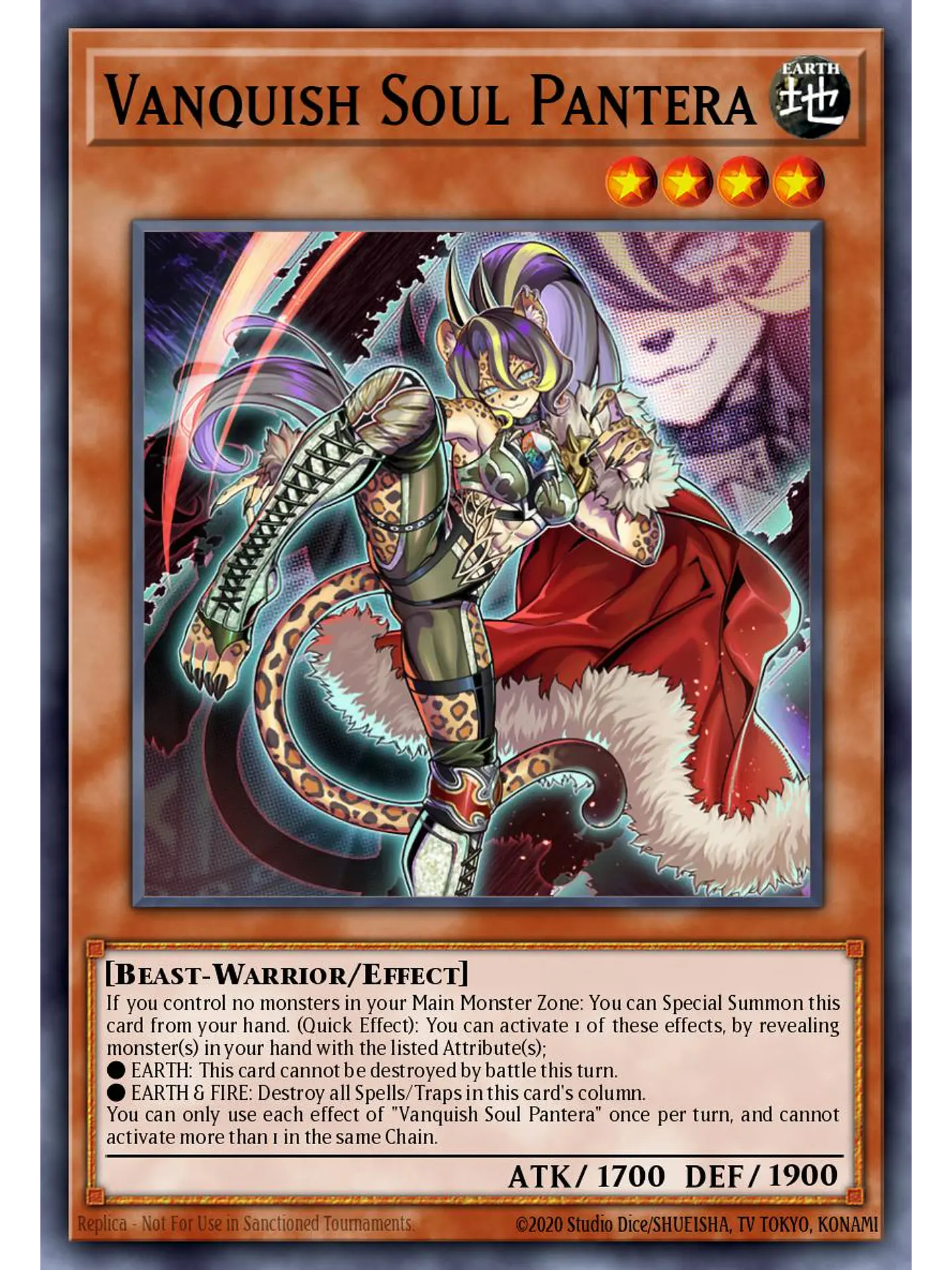 Vanquish Soul Pantera - RA04-EN044 - Quarter Century Secret Rare 1