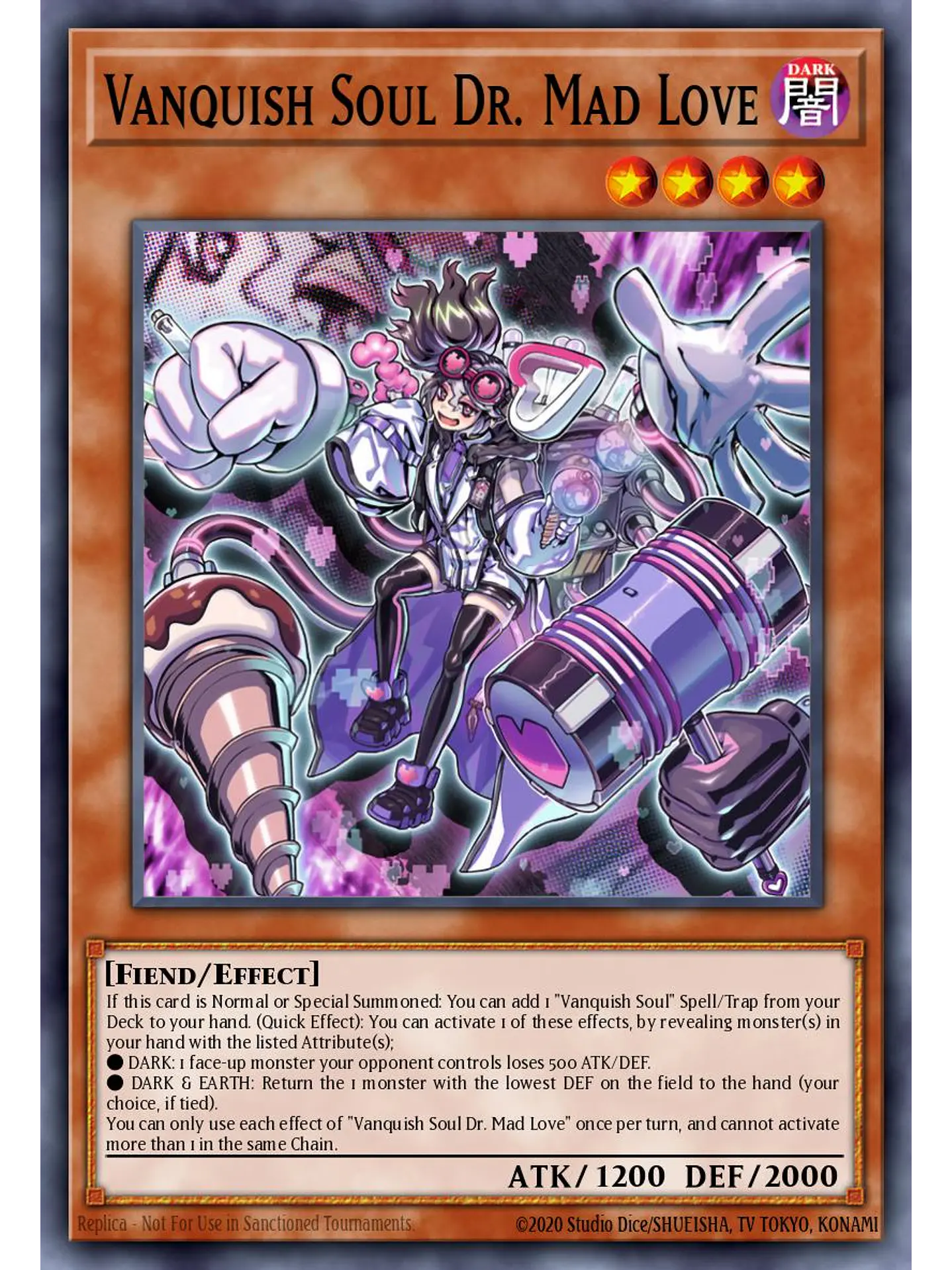 Vanquish Soul Dr. Mad Love - RA04-EN045 - Quarter Century Secret Rare 1