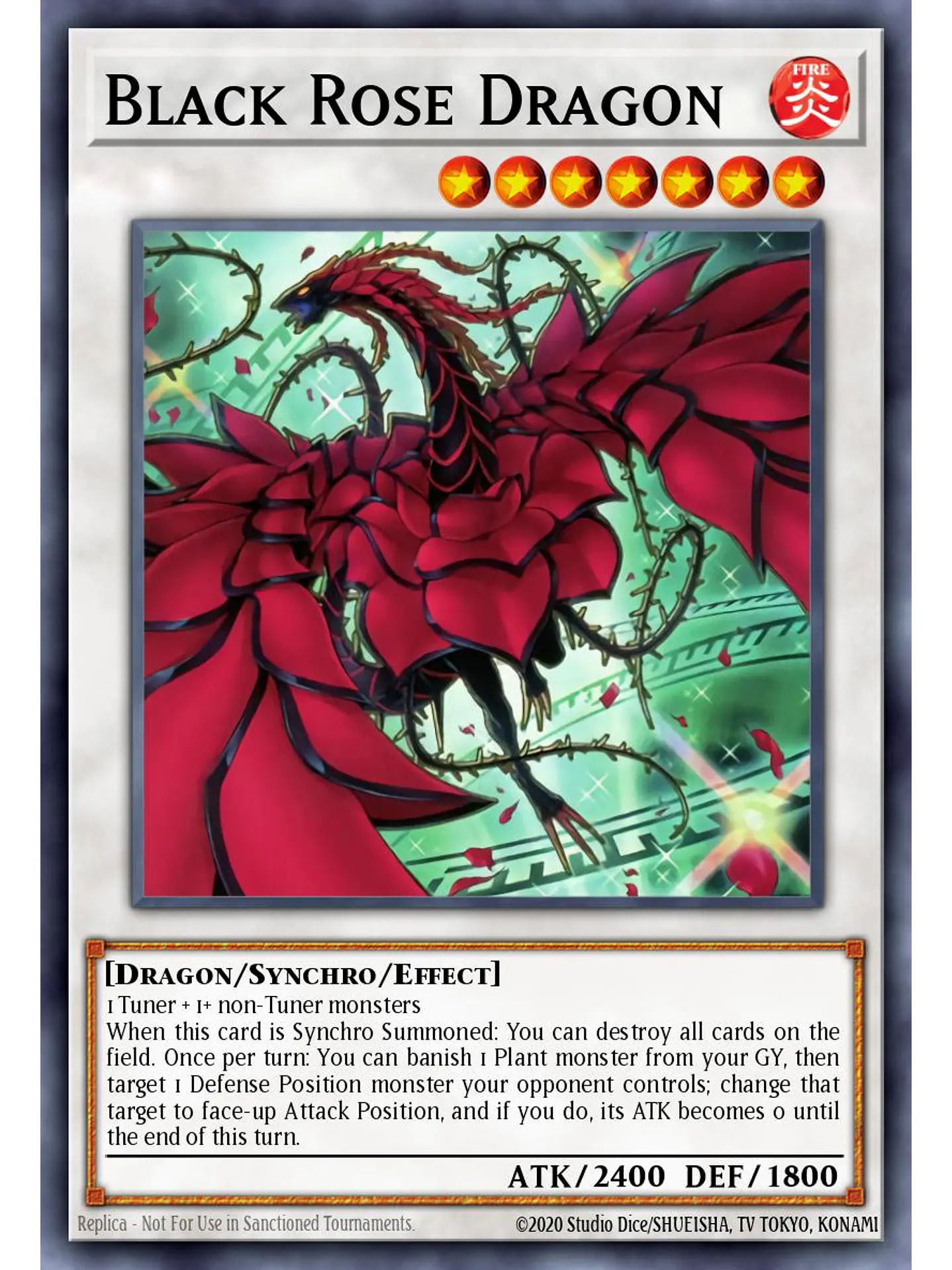 Black Rose Dragon (Alternate Art) - RA04-EN057 - Quarter Century Secret Rare 1