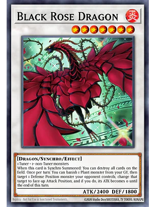 Black Rose Dragon (Alternate Art) - RA04-EN057 - Quarter Century Secret Rare