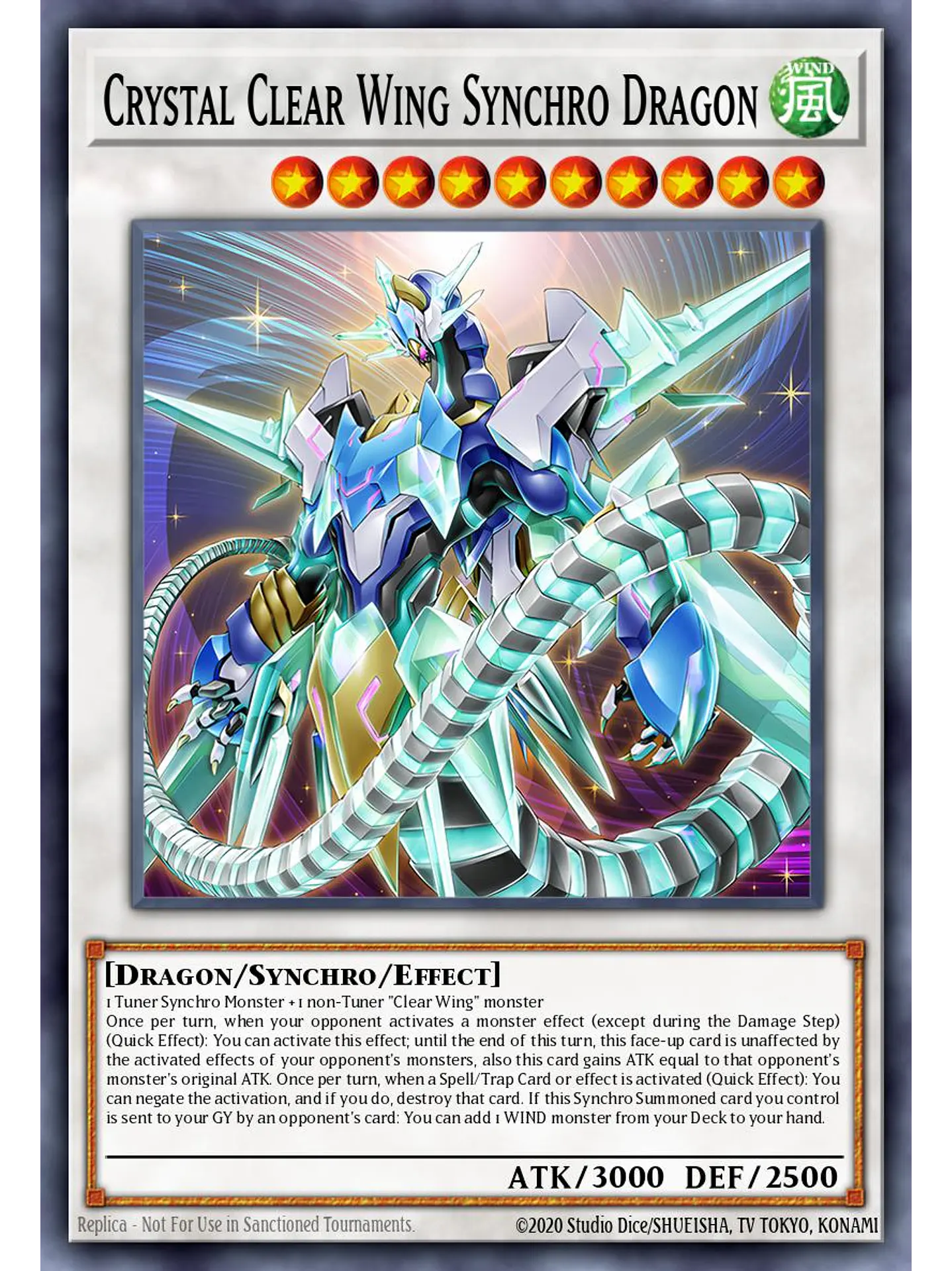 Crystal Clear Wing Synchro Dragon - RA04-EN059 - Quarter Century Secret Rare 1