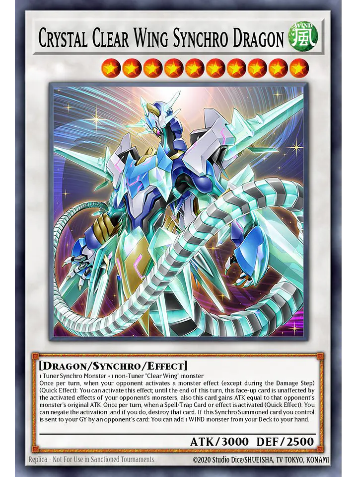 Crystal Clear Wing Synchro Dragon - RA04-EN059 - Quarter Century Secret Rare 1