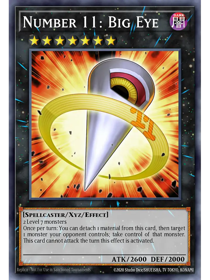 Number 11: Big Eye - RA04-EN062 - Quarter Century Secret Rare 1