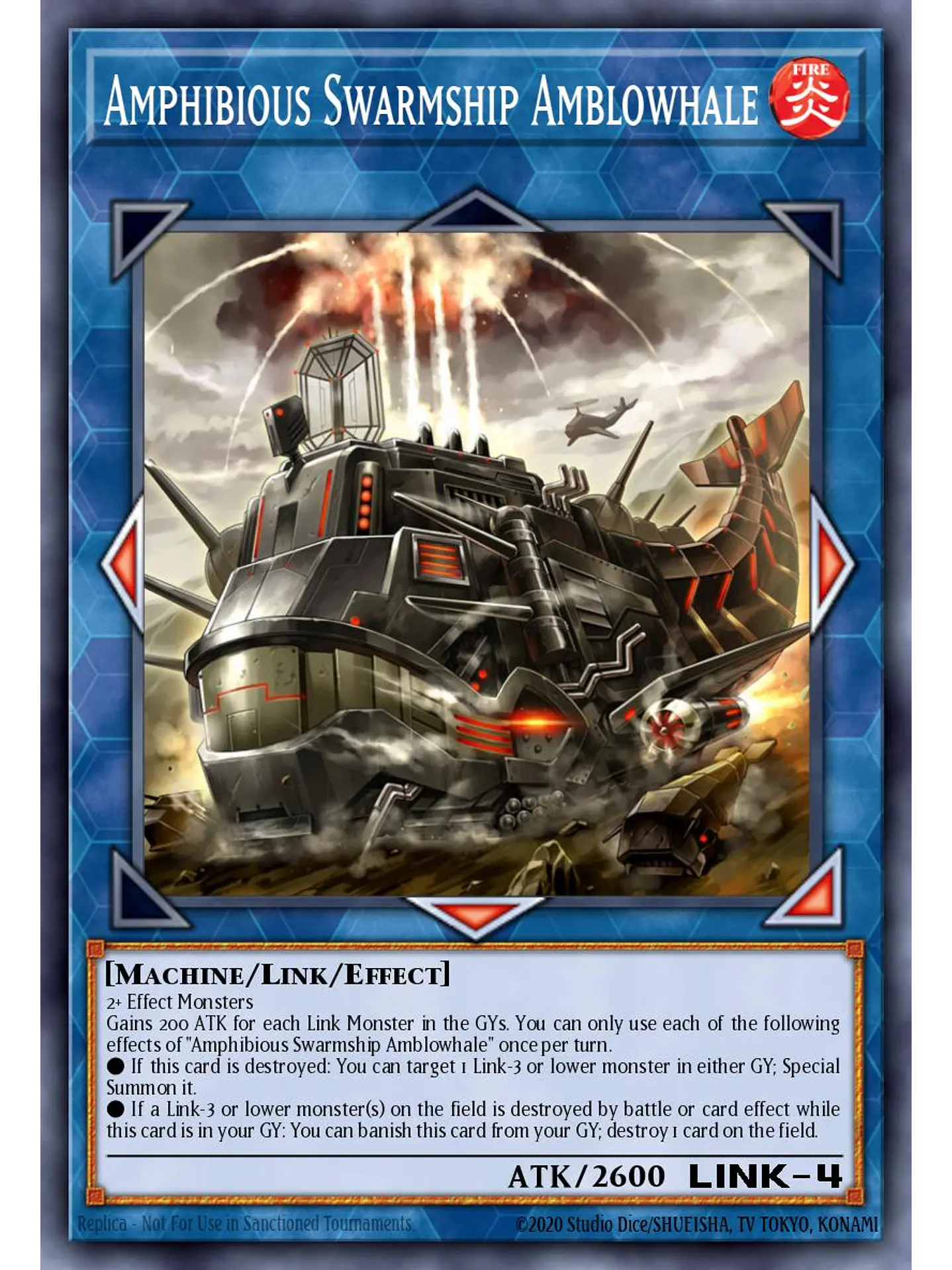 Amphibious Swarmship Amblowhale - RA04-EN077 - Quarter Century Secret Rare 1