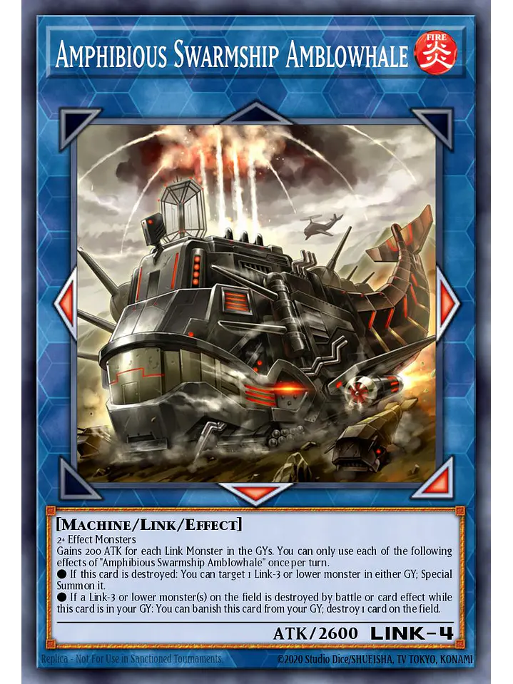 Amphibious Swarmship Amblowhale - RA04-EN077 - Quarter Century Secret Rare 1