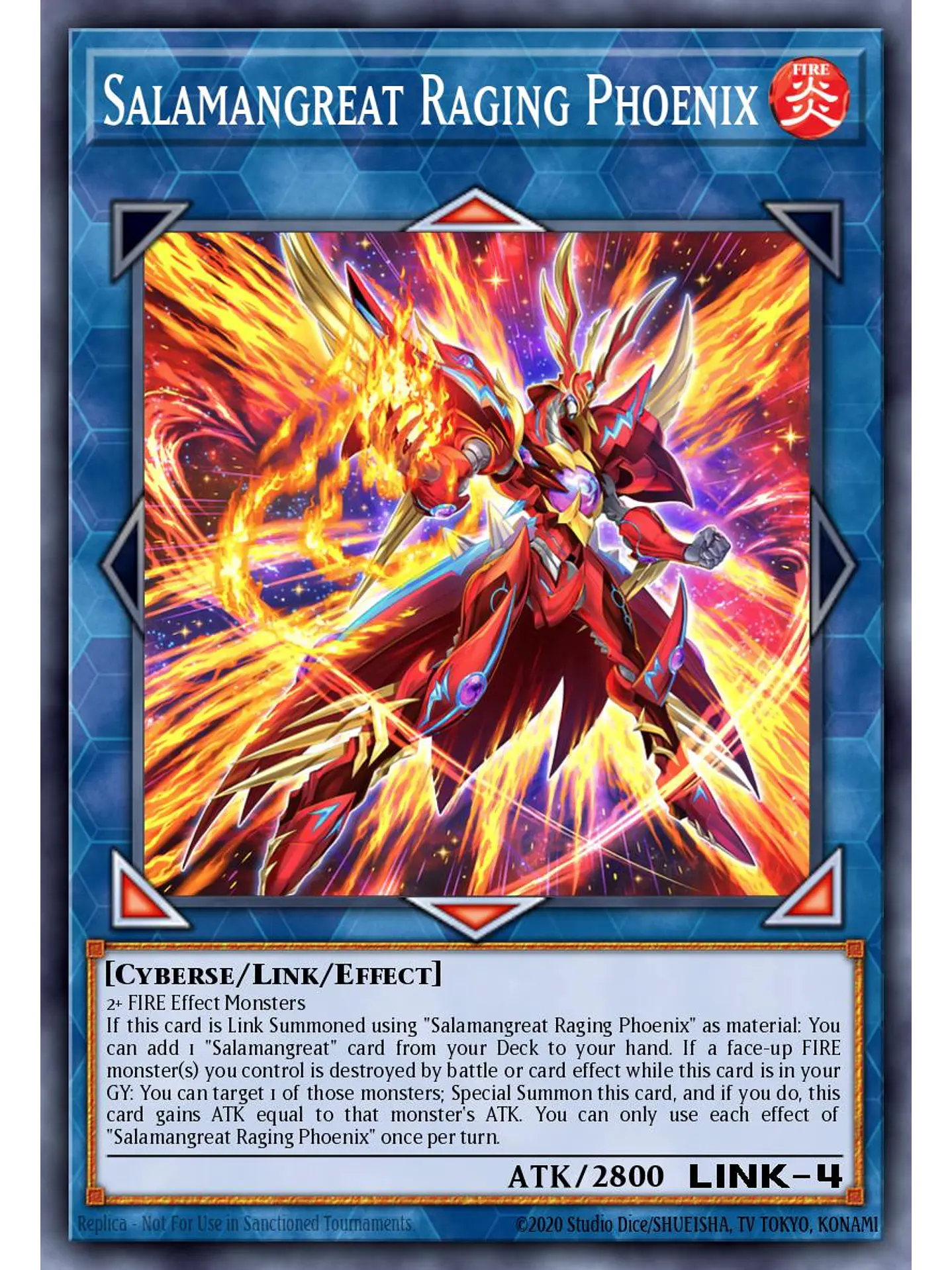 Salamangreat Raging Phoenix - RA04-EN083 - Quarter Century Secret Rare 1