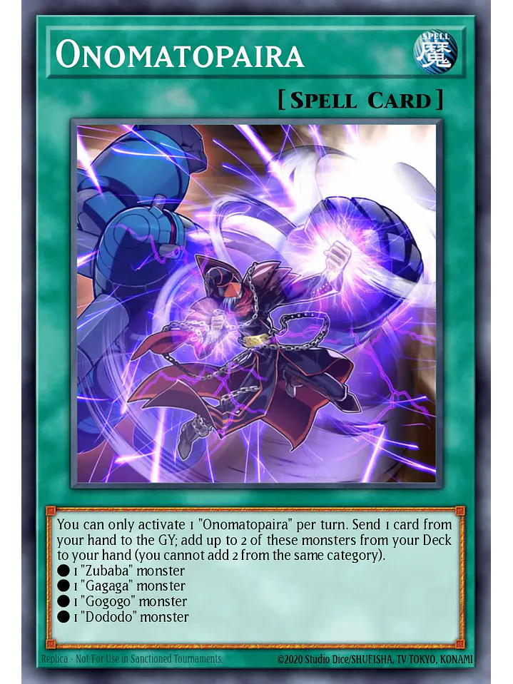 Onomatopaira - RA04-EN089 - Quarter Century Secret Rare 1