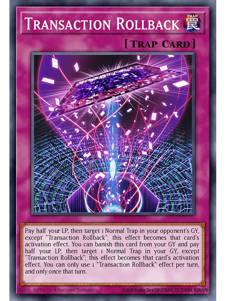 Transaction Rollback - RA04-EN105 - Quarter Century Secret Rare 1