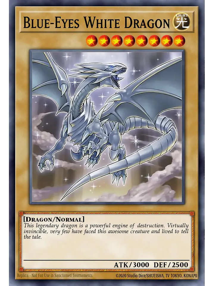 Blue-Eyes White Dragon (8th Art) - RA04-EN108 - Quarter Century Secret Rare 1