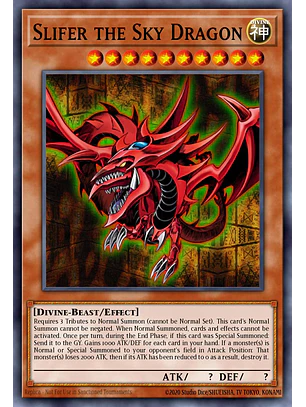 Slifer the Sky Dragon - RA04-EN117 - Quarter Century Secret Rare