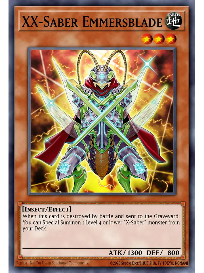 XX-Saber Emmersblade - RA04-EN141 - Quarter Century Secret Rare 1