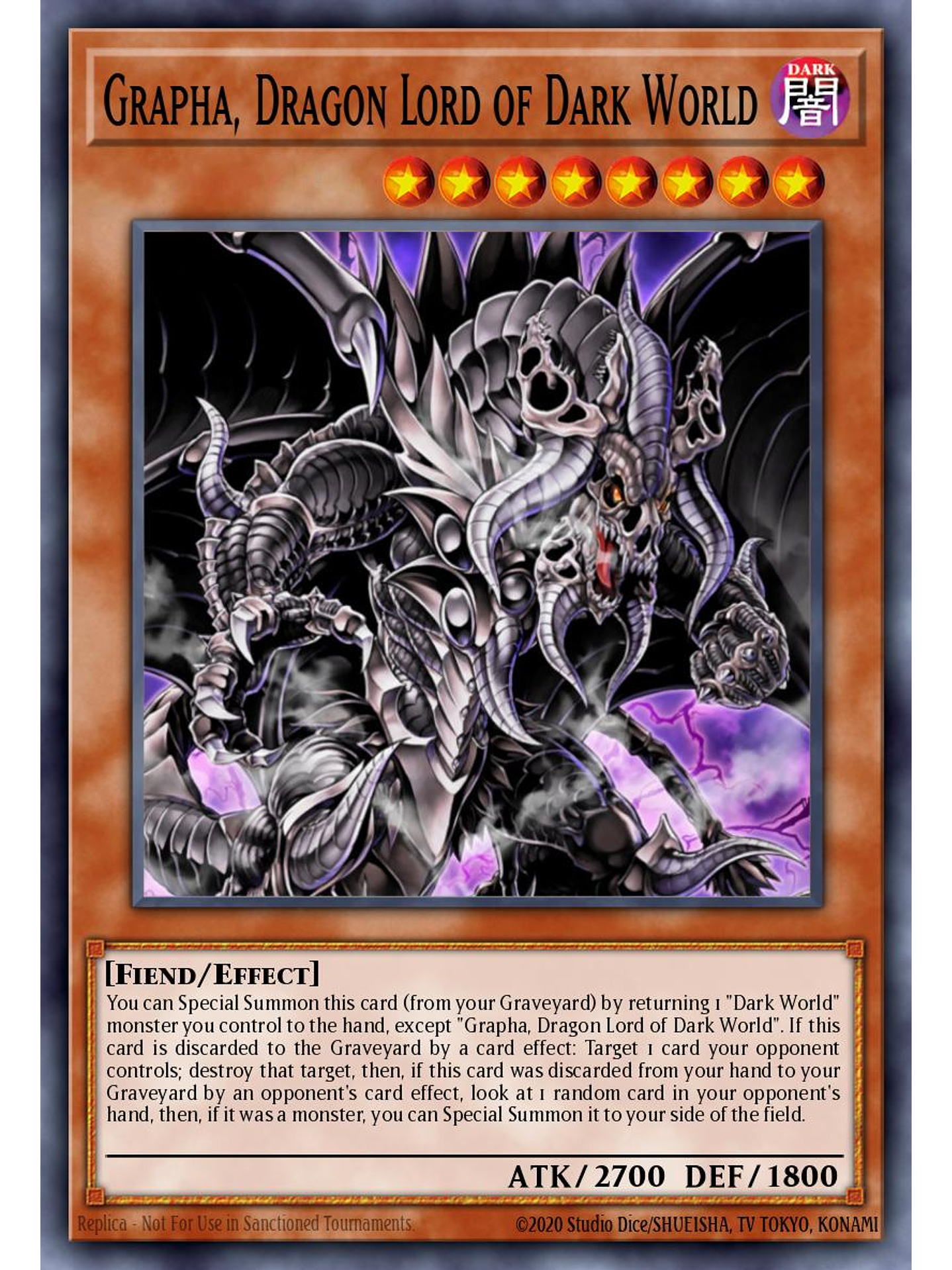 Grapha, Dragon Lord of Dark World - RA04-EN159 - Quarter Century Secret Rare 1