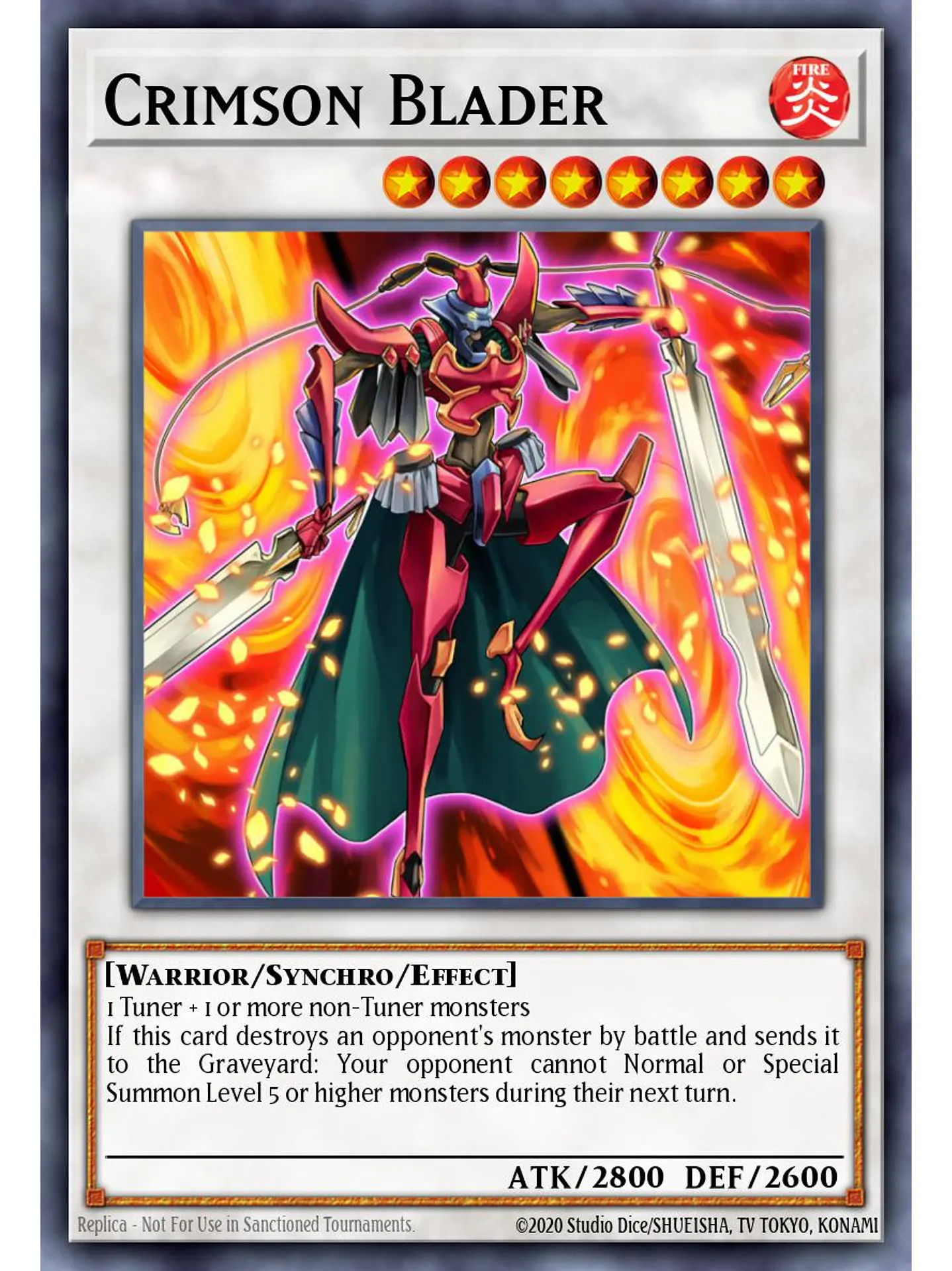 Crimson Blader - RA04-EN161 - Quarter Century Secret Rare 1