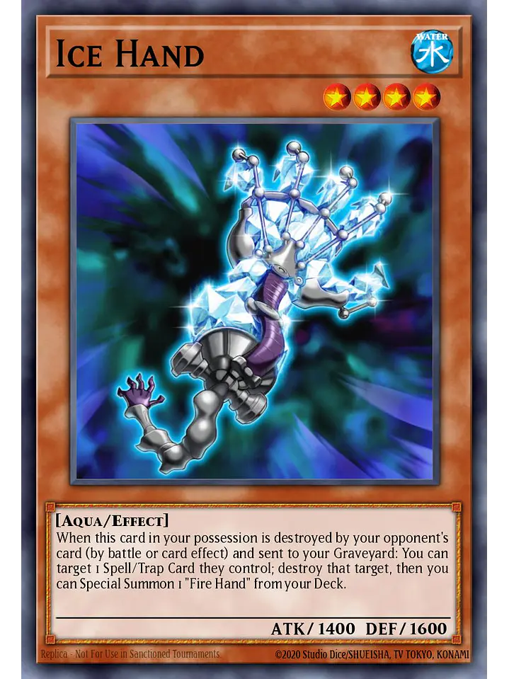 Ice Hand - RA04-EN225 - Quarter Century Secret Rare 1