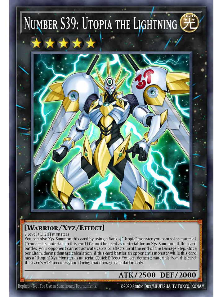 Number S39: Utopia the Lightning - RA04-EN251 - Quarter Century Secret Rare 1