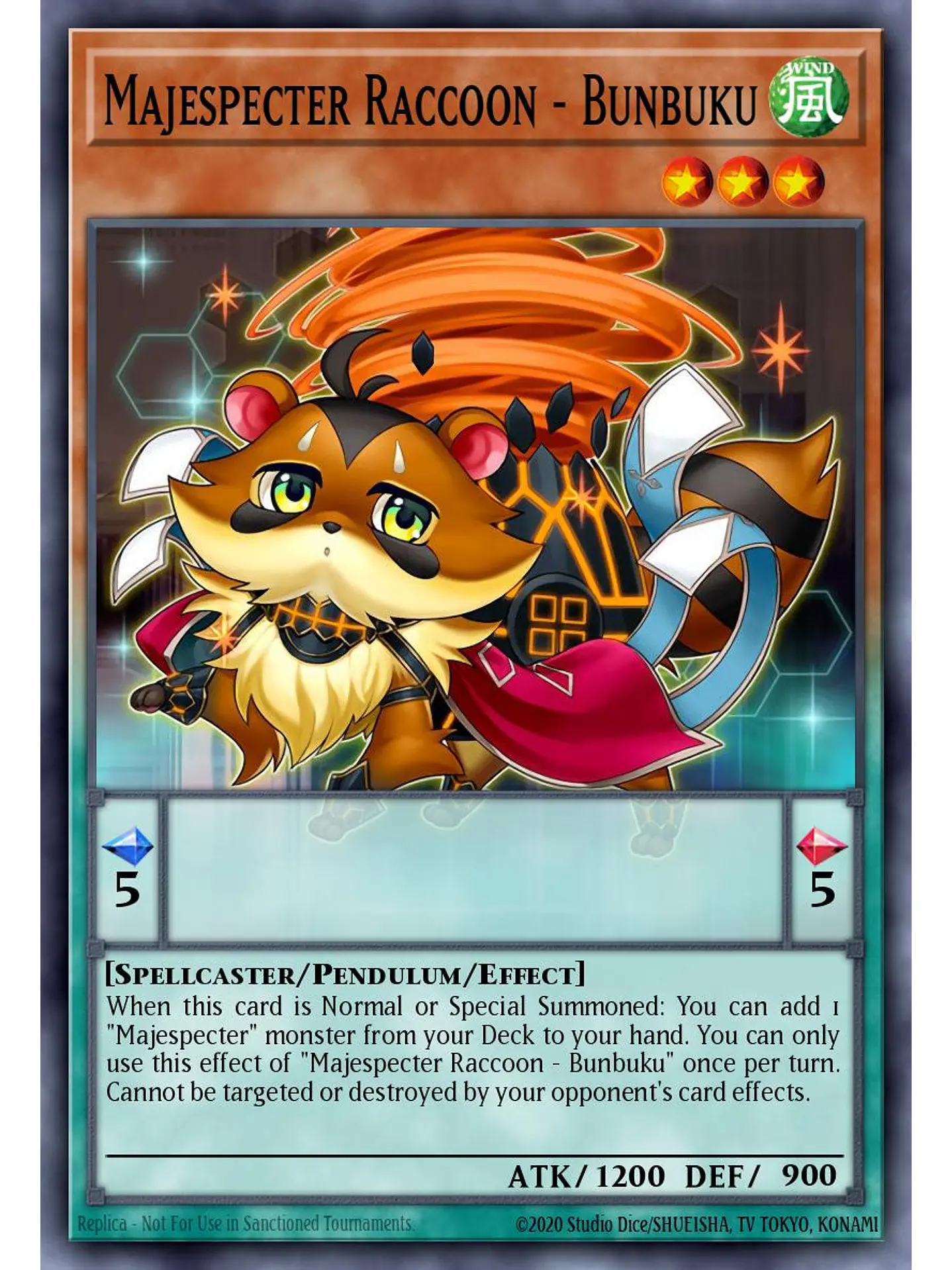 Majespecter Raccoon – Bunbuku - RA04-EN259 - Quarter Century Secret Rare 1