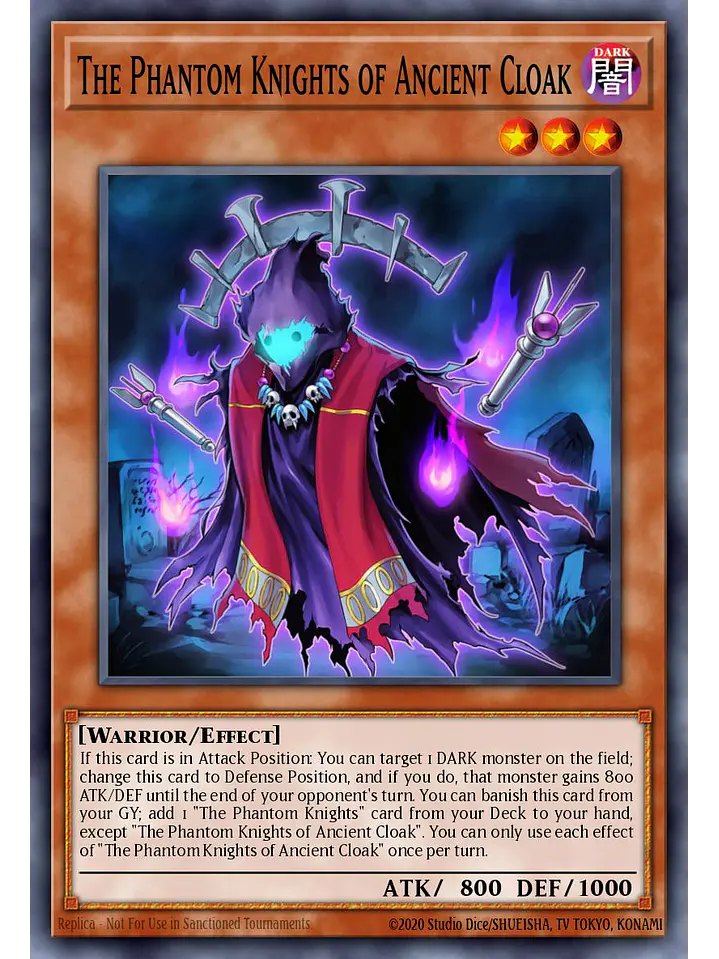 The Phantom Knights of Ancient Cloak - RA04-EN263 - Quarter Century Secret Rare 1